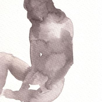 Drawing titled "SHADOW NUDE" by Miguel Esquivel Kuello, Original Artwork, Ink