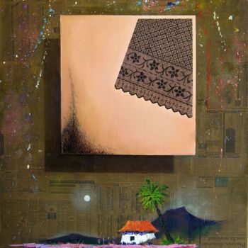 Collages titled "SQUARE" by Miguel Esquivel Kuello, Original Artwork, Oil