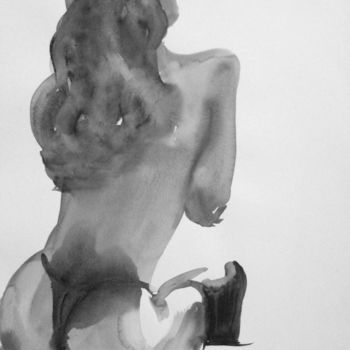 Drawing titled "SEXY GIRL 2003" by Miguel Esquivel Kuello, Original Artwork, Charcoal