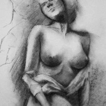 Drawing titled "CHARCOAL DRAWING PA…" by Miguel Esquivel Kuello, Original Artwork, Charcoal