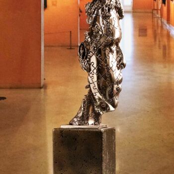 Sculpture titled "We are an enigma Ni…" by Miguel Guía, Original Artwork, Metals