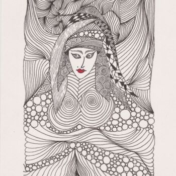 Disegno intitolato "Erotica" da Miguel Marques, Opera d'arte originale, Inchiostro