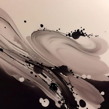 Digitale Kunst getiteld "Splashes1" door Miguel Marques, Origineel Kunstwerk, AI gegenereerde afbeelding