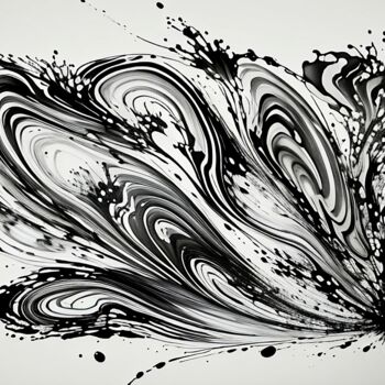 数字艺术 标题为“Splash7” 由Miguel Marques, 原创艺术品, AI生成的图像