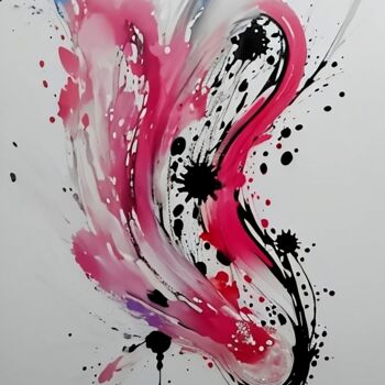 Arte digitale intitolato "Colorful Splash3" da Miguel Marques, Opera d'arte originale, Immagine generata dall'IA