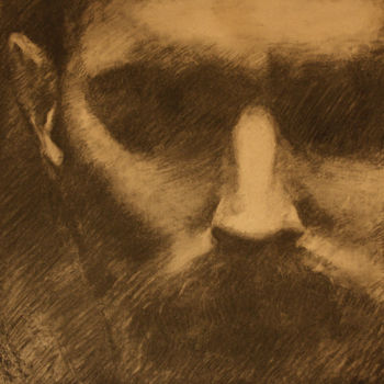 Drawing titled "Charcoal Men" by Miguel Pires, Original Artwork, Charcoal