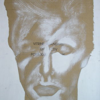 Painting titled "Bowie" by Miguel Pires, Original Artwork, Acrylic