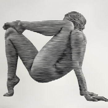 Ζωγραφική με τίτλο "Desnudo 2020 11" από Miguel Angel Lozano Bonora, Αυθεντικά έργα τέχνης, Ακρυλικό