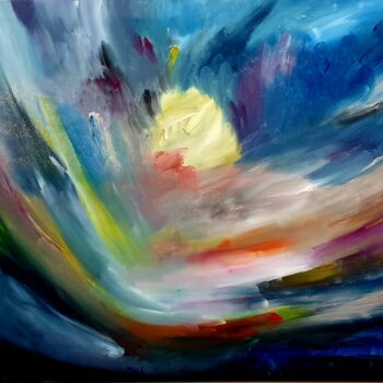 Painting titled "Inner motion" by Miguelle Mahuton, Original Artwork, Acrylic