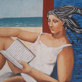 Malerei mit dem Titel "Pintura Poesia a Be…" von Miguel Matos, Original-Kunstwerk, Acryl