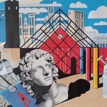 Collages intitulée "Arquitetura Imaginá…" par Miguel Matos, Œuvre d'art originale, Collages