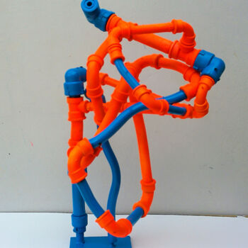 Sculpture titled "IDEAS COMPLEJAS" by Miguel Muñoz, Original Artwork, Plastic