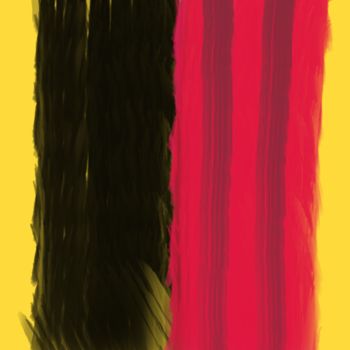Arte digitale intitolato "Negro y rojo" da Miguel Sanguesa, Opera d'arte originale, Pittura digitale