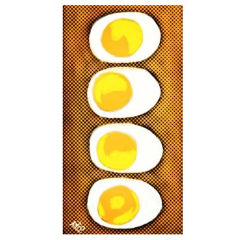 Arte digital titulada "Huevos" por Miguel Sanguesa, Obra de arte original, Pintura Digital