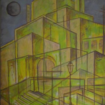 「CENTRO DE S.PAULO 2…」というタイトルの絵画 Miguel Westerbergによって, オリジナルのアートワーク
