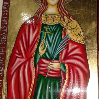 Painting titled "St Hristina" by Mihaela Art, Original Artwork, Oil