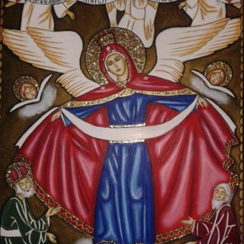 "St Mary" başlıklı Tablo Mihaela Art tarafından, Orijinal sanat, Petrol