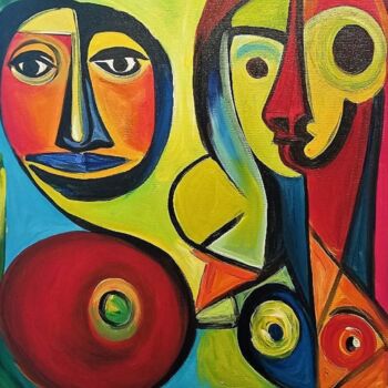 Pintura intitulada "Open Eye" por Mihai Denis, Obras de arte originais, Acrílico
