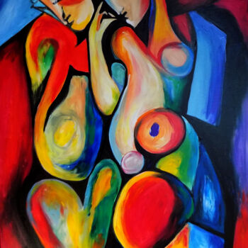 Painting titled "Tenderness" by Mihai Denis, Original Artwork, Acrylic