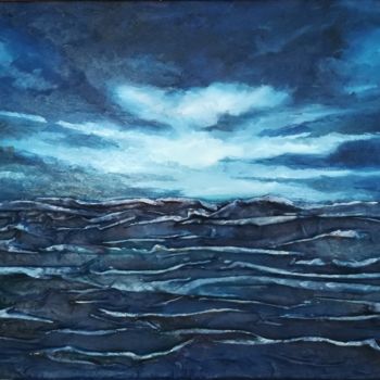Pintura intitulada "Frozen sky" por Mihai Ionut Felecan, Obras de arte originais