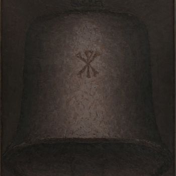 Malerei mit dem Titel "Church Bell" von Mihai Sarbulescu, Original-Kunstwerk, Öl