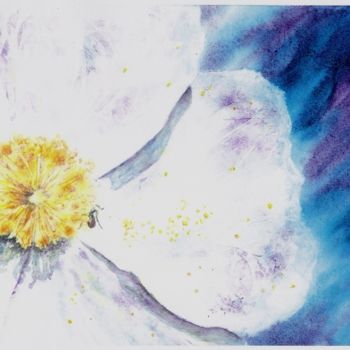 Malerei mit dem Titel "graines de soleil" von Mijo Chambon, Original-Kunstwerk, Aquarell