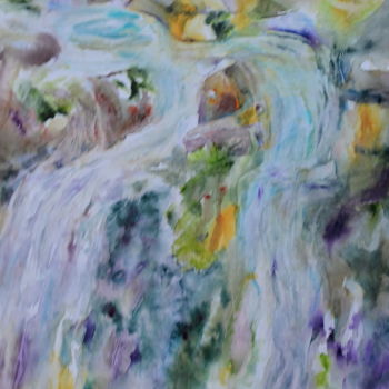 Peinture intitulée "Chacun sa voie" par Mijo Chambon, Œuvre d'art originale, Aquarelle