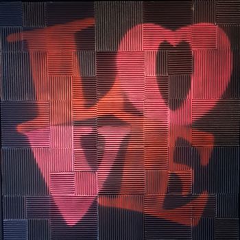 Collages titled "love-100x100" by Mijo13, Original Artwork, Other