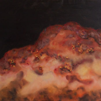 Painting titled "Sensitive hillside" by Mikael Izard, Original Artwork, Oil