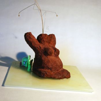 Sculpture intitulée "Camillen°3-07" par Mike Chanfreut (Mikee), Œuvre d'art originale, Papier mâché
