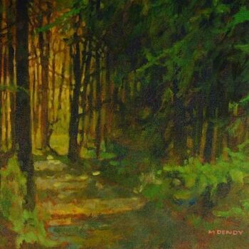 Painting titled "Mountain Path" by Mike Dendy, Original Artwork, Oil