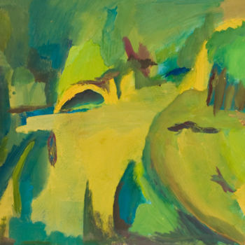 Pintura intitulada "highway" por Michael Filimonenok, Obras de arte originais, Óleo