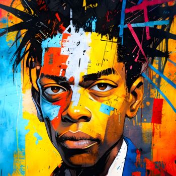 Digital Arts με τίτλο "Urban  warrior" από Mike Pi, Αυθεντικά έργα τέχνης, Ψηφιακή ζωγραφική Τοποθετήθηκε στο Plexiglass