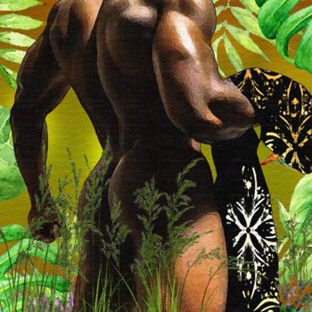 Digitale Kunst mit dem Titel "African Tribal Prin…" von Mike Redmon, Original-Kunstwerk, Andere