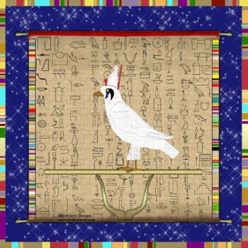 Картина под названием "Horus the Elder Pap…" - Mike Sexton, Подлинное произведение искусства, Масло