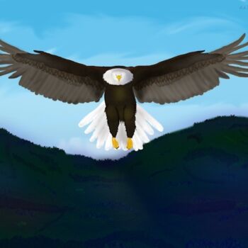 Peinture intitulée "Spread Your Wings a…" par Mike Sexton, Œuvre d'art originale, Huile