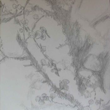 Drawing titled "snow_and_flower5.jpg" by Mike Lee, Original Artwork