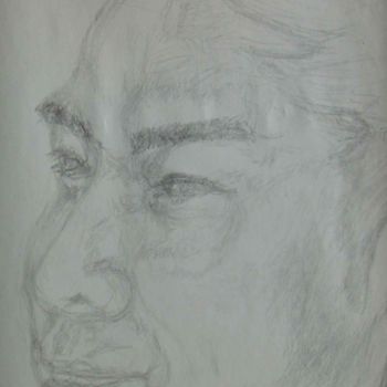 Drawing titled "man of smiling" by Mike Lee, Original Artwork