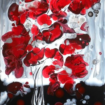 "Fleurs / Flowers 12…" başlıklı Tablo Mikha tarafından, Orijinal sanat, Lake