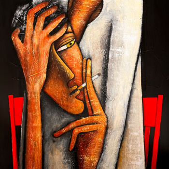 Painting titled "This too shall pass" by Mikhail Baranovskiy, Original Artwork, Acrylic Mounted on Wood Stretcher frame