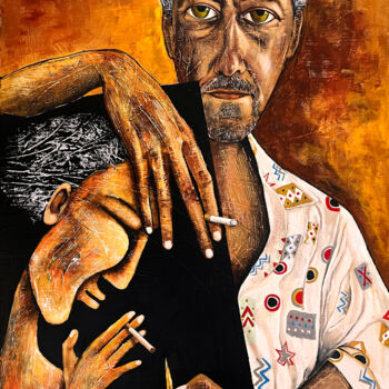 Peinture intitulée "The Portrait" par Mikhail Baranovskiy, Œuvre d'art originale, Acrylique Monté sur Châssis en bois
