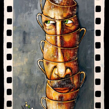 Malerei mit dem Titel "25th frame" von Mikhail Baranovskiy, Original-Kunstwerk, Acryl Auf Keilrahmen aus Holz montiert