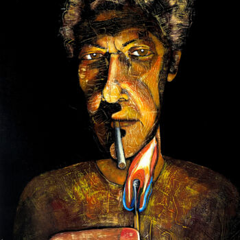 Картина под названием "To match" - Mikhail Baranovskiy, Подлинное произведение искусства, Акрил Установлен на Деревянная рам…