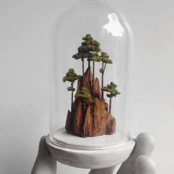 Sculpture titled ""Forest"" by Mikhail Davydov, Original Artwork, Wood