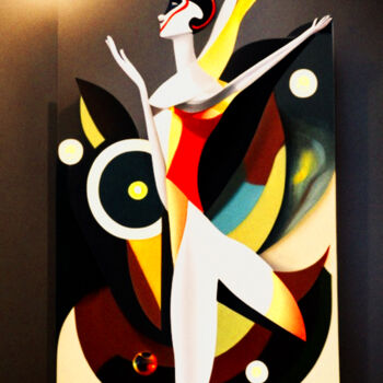 Grafika cyfrowa / sztuka generowana cyfrowo zatytułowany „Ballerina11” autorstwa Mikhail Deshuk, Oryginalna praca, Malarstwo…