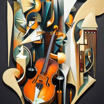 Digital Arts titled "Symphony Orchestra3" by Mikhail Deshuk, Original Artwork, Digital Painting