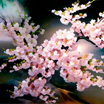 Цифровое искусство под названием "Sakura33" - Mikhail Deshuk, Подлинное произведение искусства, Цифровая живопись