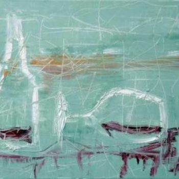 Картина под названием "Fallen Wine Glass" - Mikhail Evstafiev, Подлинное произведение искусства, Масло