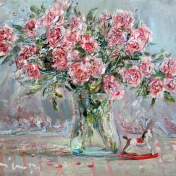Painting titled "Still Life with a W…" by Mikhail Mikora, Original Artwork, Oil