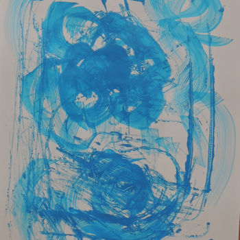Pittura intitolato "blue2" da Mikheil Gogava, Opera d'arte originale, Acrilico
